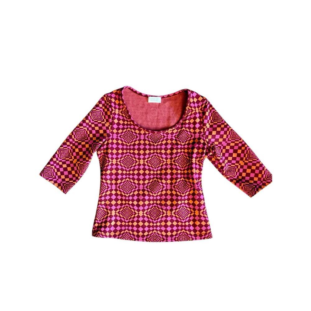 Patrick Cox Wannabe Crop Sweater Y2K Funky Retro Groovy Street wear